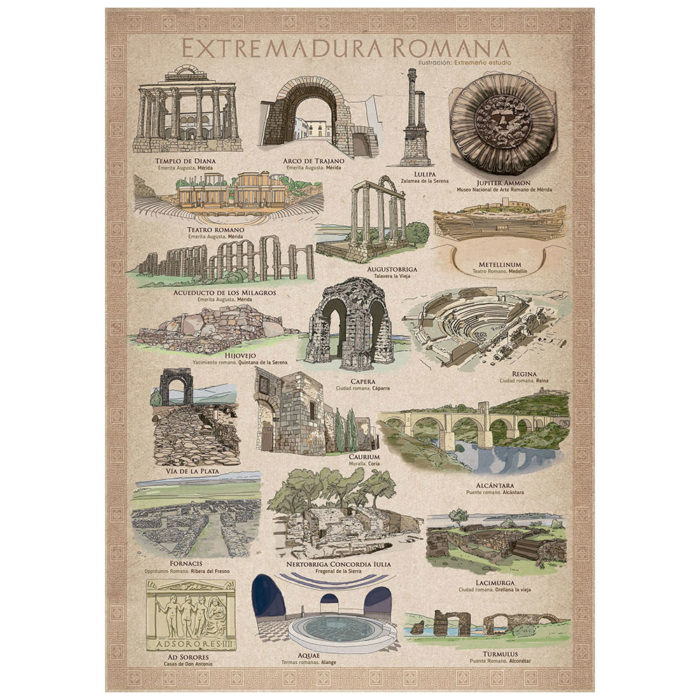 Poster Extremadura Romana
